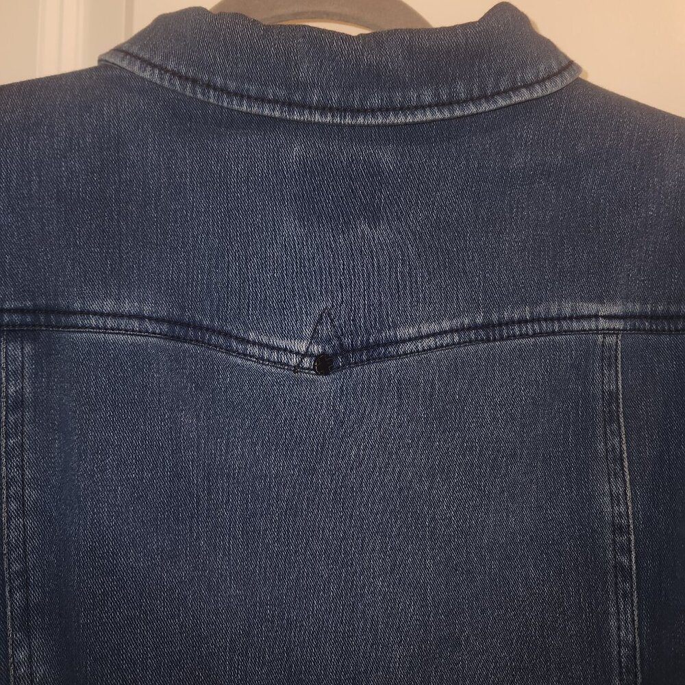 Liverpool Los Angeles Dark Wash Denim Jacket – Women’s Size L - Picture 3 of 16